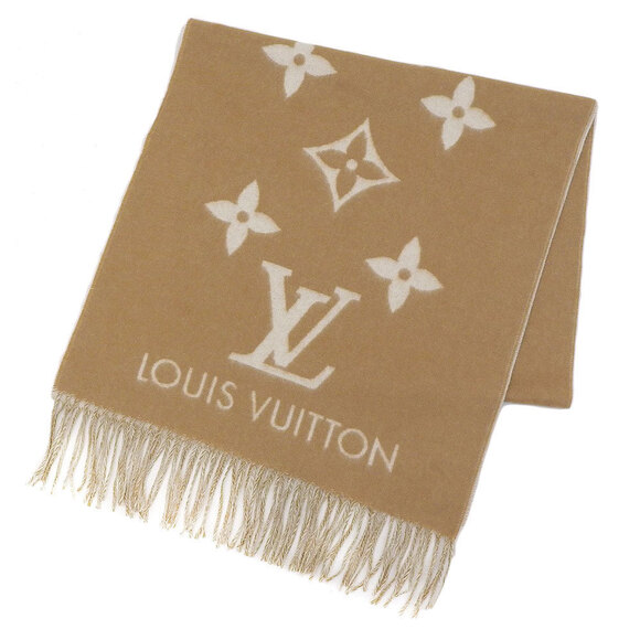 LOUIS VUITTON Beige Scarf - Picture 1 of 6